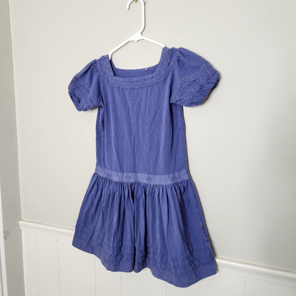 MINI BODEN Purple Eyelet Dress